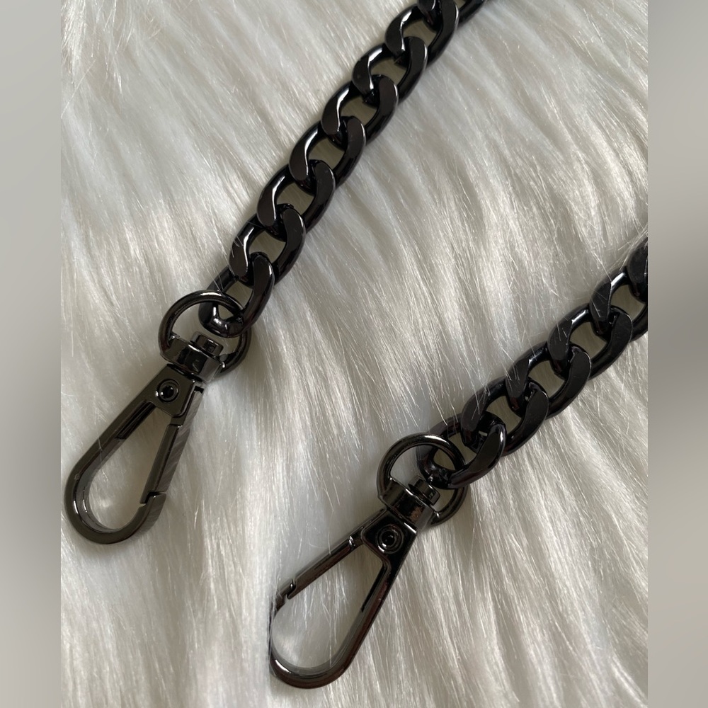 Shoulder metal Chain Replacement strap gunmetal 15.7"